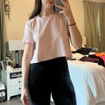 HYFVE Light Pink Ribbed Crop Top Photo 0