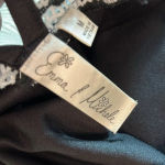 Emma & Michele Black White Crochet Lined Summer Lightweight Knee Casual Dress Halter Top Medium Photo 5