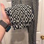 Xhilaration ‎ Women's Large Black White Diamond Print Elastic Waist Jogger Pants Photo 2