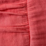 Naked Zebra St Bernard  Faux Wrap Mini Skirt Coral Ruffle Hem Boho Beach S/M Photo 8