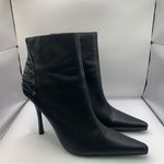Vintage Leather Black Ankle Boots By Bakers 10B Designer Zipper Boots Y2K 90s Size 10 Photo 3