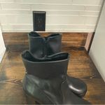 Madden Girl ‎ Stealtth Black Heeled Boots Size 9 Photo 4