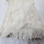 Tularosa  Kassie Mini Dress in White Lace XL Photo 7