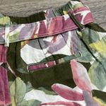 Tahari Luxe Linen Floral Print Shorts Size Medium Photo 10