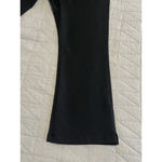 American Giant Cropped Leggings Womens Size 14 Black Curvy Yoga Pants Stretch Photo 3