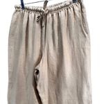 J Jill Pants Womens M Golden Brown Linen Pull On Stretch Lagenlook Soft Girl Size M Photo 1