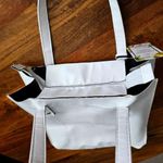 White Bucket Tote Gold Stud Should StrapTassel Zipper Fashion Bag Photo 2