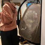 American Eagle Outfitters Pink Velvet Hoodie Photo 6