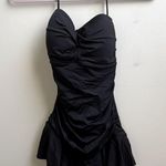 Ralph Lauren  Women's Black Beach Club swim Shirred skirted One-Piece Size 8 Photo 1