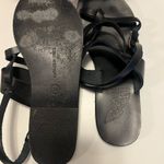 Ancient Greek Sandals Alethea Black 38 $250 hand made Greece Size 7.5 Photo 9