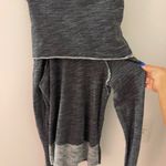 Free People  beach one size grey top off the shoulder *tiny rip on seam Photo 5