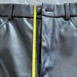 SheIn  faux leather black high waisted pants small petite Photo 7