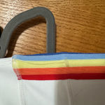 Spiritual Gangster White  leggings  with Rainbow Stripe NWOT Photo 3