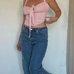 Boutique Corset Style Pink Crop Top Size M Photo 4