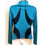 SheIn NEW  Full Zip Lightweight Athletic Jacket Teal Blue Black Medium Stretchy Photo 1