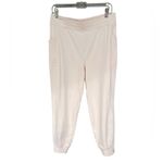 Fabletics On-The-Go Cold Weather Joggers in oat NWT L Photo 1