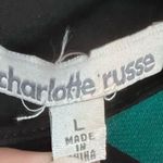 Charlotte Russe Black and green geometric print shift dress size large Photo 4