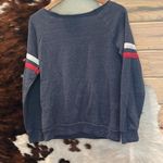 Alternative Apparel  Gray Sweatshirt with Red and White Accents Size Large Photo 3