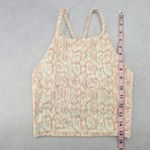Old Navy  Active Powersoft Cream Animal Crop Sports Bra Swim‎ Top XS Extra Small Photo 5