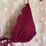 Mossimo Magenta Eyelet Ruffle Triangle Bikini Top Purple Photo 4
