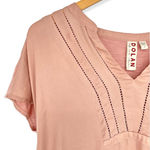 Anthropologie Dolan Left Coast x  | Small | Blush Moreira Mixed Media Top Blouse Photo 2