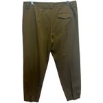 Vince  Pleated Ankle Tapered Chino Pants Olive Green Work Career Office Size 10 Photo 1