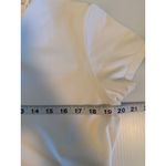 Lilly Pulitzer  Luxletic Frida White Ruffle Collar Short Sleeve UPF Polo Shirt L Photo 4