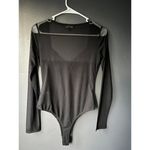 Lulus Black Long Sleeve Bodysuit Photo 3