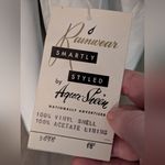 Rainwear By Aqua Sheen Vintage Reversible Rain Trench Coat Size 18 Gray Photo 7