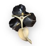 Lisner Floral Enamel Vintage Brooch Photo 3