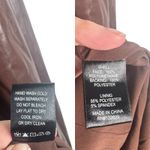 Lovers + Friends X Rachel Ana Brown Faux Leather Maxi Dress Small Strapless S Photo 4