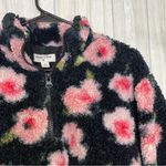 Sandy Liang  x Target Floral Sherpa Fleece Quarter Zip Jacket size XS Extra Small Photo 6
