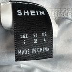 SheIn Black and white tie dye twisted racerback sports active tank size small Photo 5