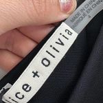 Alice + Olivia  Binnie Black Asymmetric Ruched One Shoulder Mini Dress Size 4 NWT Photo 4