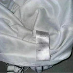 Doe & Rae  off the shoulder white black stripe crop top size XS Photo 2