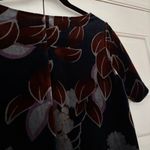 Ann Taylor  Botanical Velvet Blouse Moody Floral Print Size Small Fall Photos Top Photo 8