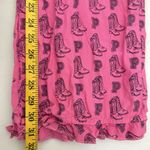 Victoria's Secret PINK Victoria Secret Women Med Pink Cowboy Boots Ruffle Cuff Pajama Lounge Pants Photo 8