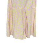 Anthropologie ‎ Lilka Saffron Romper Culottes Tie Back Floral Pink Yellow Small Photo 4