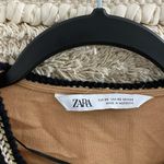 ZARA Linen Blend Embroidered Dress Photo 3