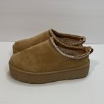 Mudd  Brown Slip-On Mules with Woven Trim Photo 2