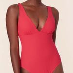 ANDIE  Marine Layer Augustine One Piece Swimsuit Hibiscus‎ Medium NWOT Photo 0