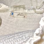 NWOT Womens Cream/Ivory Straless Ruffle Mini Romper size Small Photo 4