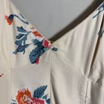 Free People Francesca Floral Print Mini Dress Women's Medium Warm Ivory Boho NWT Photo 8