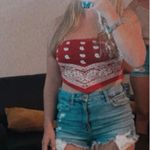 SheIn Red Paisley Cami Bandana Crop Top Photo 2