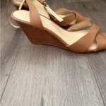 Nine West  Tan Strappy Heels Photo 1