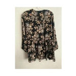 MELLODAY 🆕 Boho Vibes Chiffon Tier Tunic Top XS🆕 Photo 2