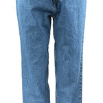 ZARA  Women's Blue High Waisted Relaxed Straight Cropped Denim Jeans Size 6 Photo 0