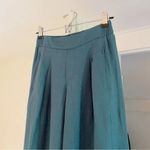 Athleta Playa Linen Wide Crop Pant in Borealis Green Size 0 Retail $89 Photo 8