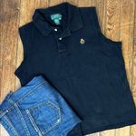 Ralph Lauren women’s Y2K sleeveless black polo very good worn condition size xl Photo 0