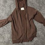 Aeropostale  Chocolate Brown Fleece Hoodie Photo 0